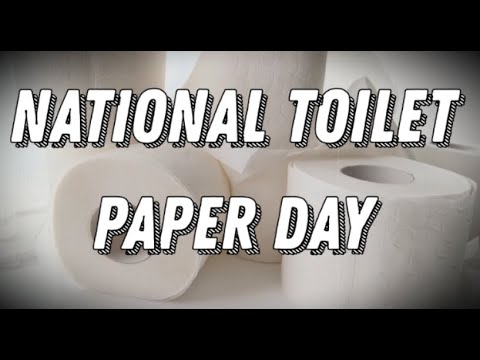 August 26 National Toilet Paper Day #ToiletPaperDay